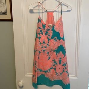 Silk slip dress.  No damage